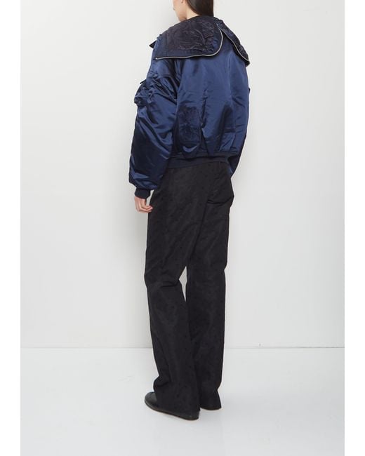 CECILIE BAHNSEN Blue X Alpha Industries N-2b Jacket