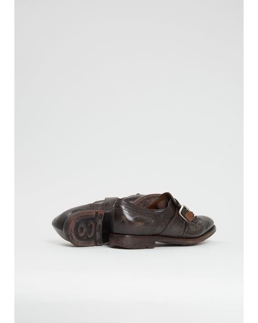 Church's White Shanghai Distressed Leather Loafer