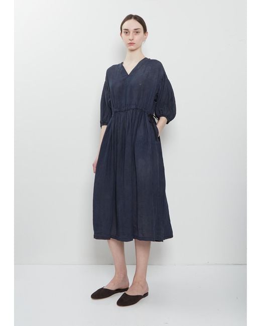 Pas De Calais Blue Ramie Lawn Dress