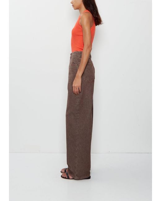 6397 Brown Wide Cotton Jean