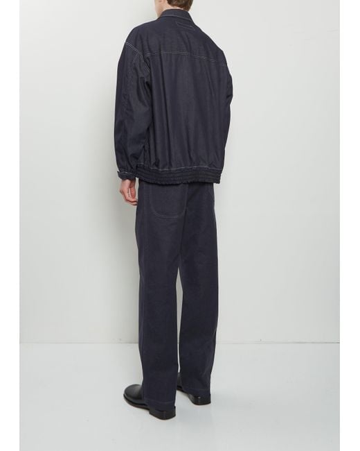 Comme des Garçons Blue Light Denim Zip Jacket