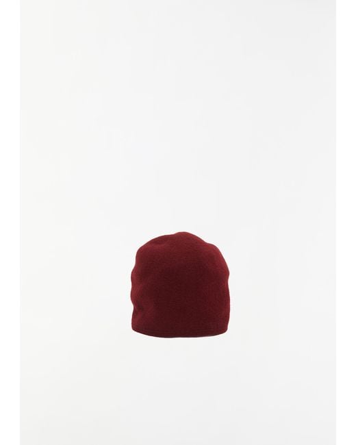 Scha Red Taiga Wool E Beanie
