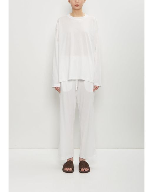 Sofie D'Hoore White Tahoe Cotton Pajama Set