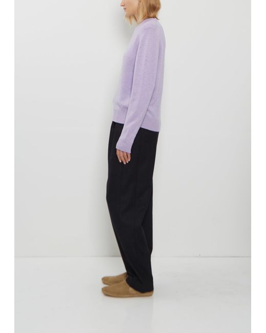 Begg x Co Purple Hepburn Cashmere Crewneck