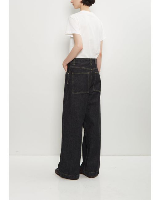 Studio Nicholson White Neive Denim Pant