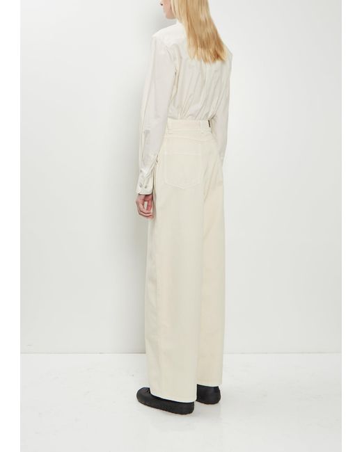 Lemaire Multicolor Cotton Denim Large Pants