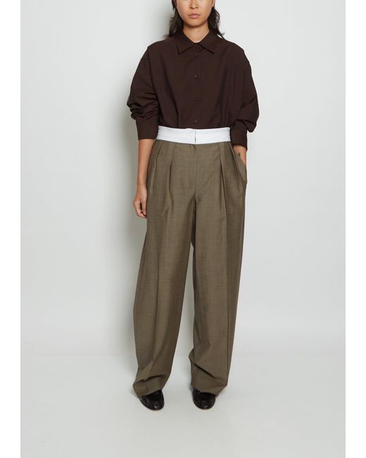 The Row Milla Virgin Wool Pant Lyst Canada
