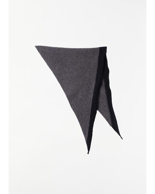 MHL by Margaret Howell Blue Tipped Wool Scout Scarf