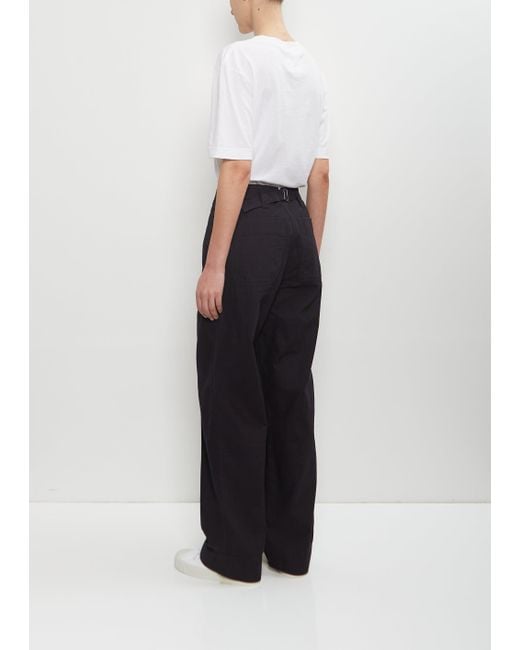 MHL by Margaret Howell White Cotton Naval Trouser