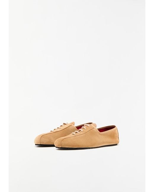 Plan C White Leather Lace Up Shoes