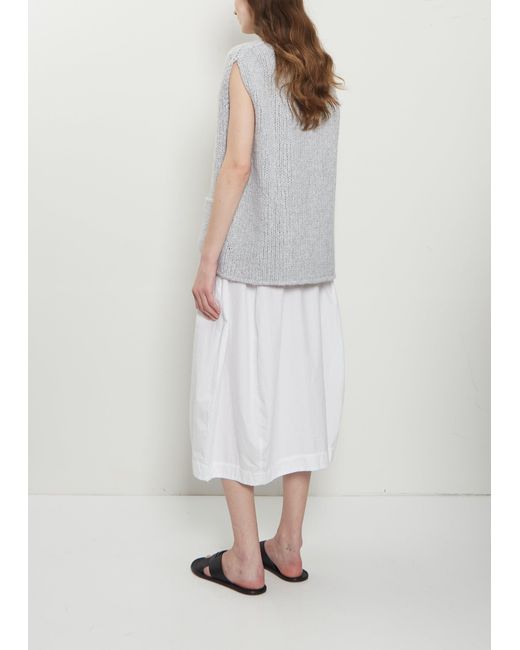 Wommelsdorff White Jo Anne Cashmere Silk Vest