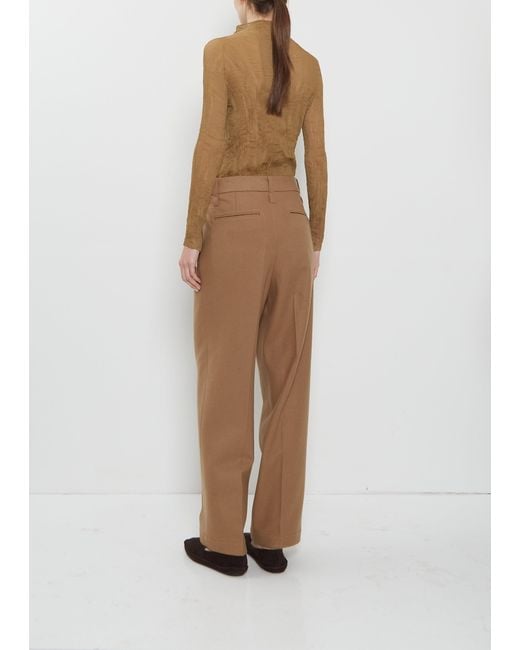 Issey Miyake Natural Wool Tweed Pants
