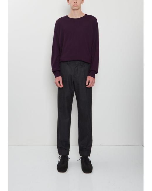 Dries Van Noten Blue Philip Wool Pants