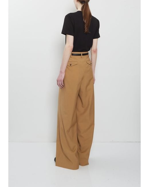 Junya Watanabe Natural Wool Mohair Pleated Pant