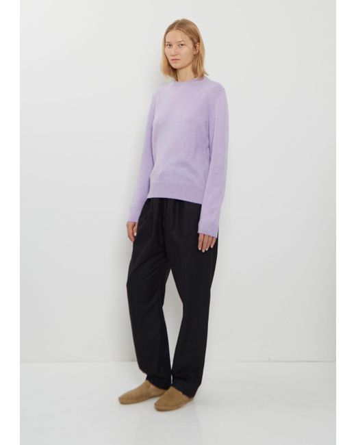 Begg x Co Purple Hepburn Cashmere Crewneck
