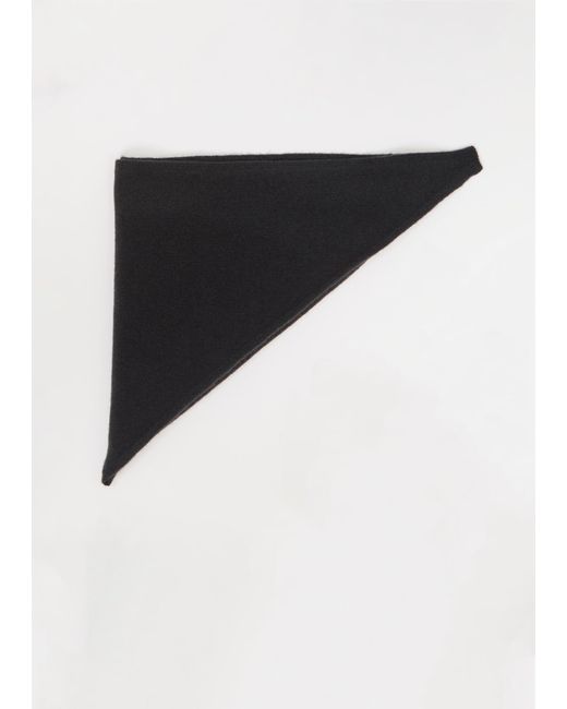 Sofie D'Hoore Black Marc Triangle Scarf