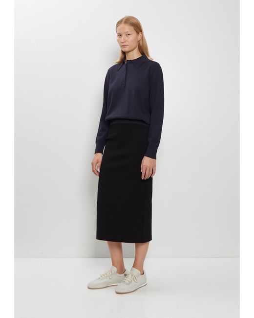 High Sport Blue Geo Petra Stretch Cotton Skirt