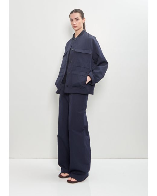 Ter Et Bantine Blue Linen Blend Work Jacket