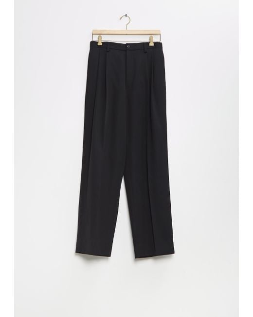 stein Two Tuck Easy Trousers in Black | Lyst