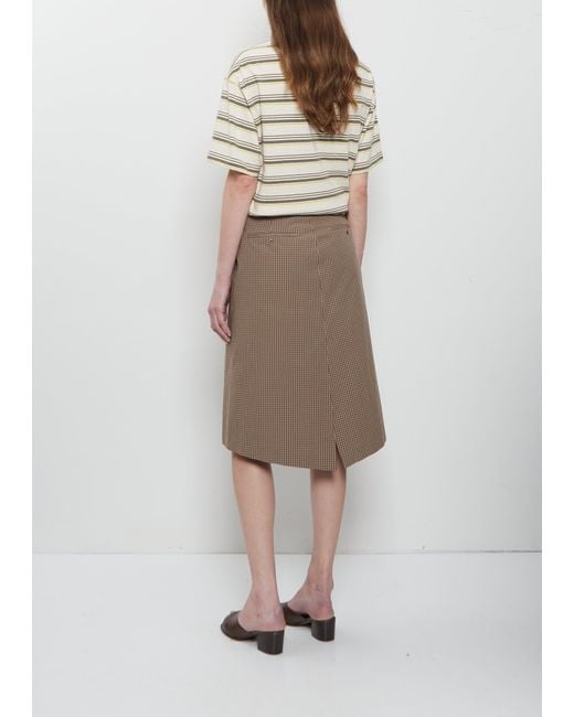 6397 Natural Fishtail Cotton Skirt