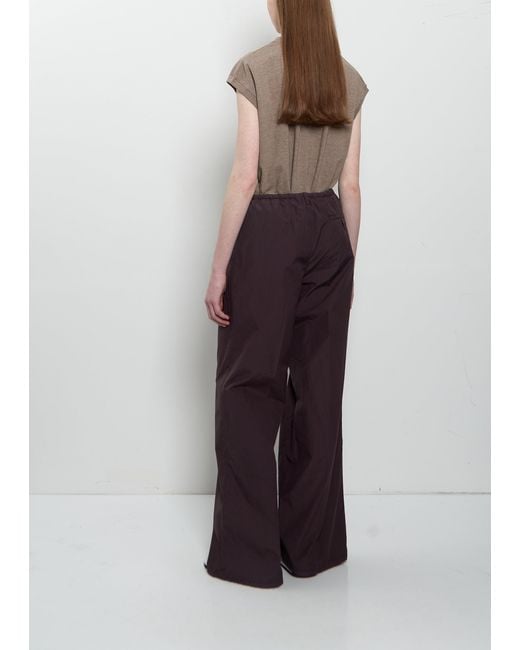 Auralee Brown Garment-dyed Finx Drawstring Pants