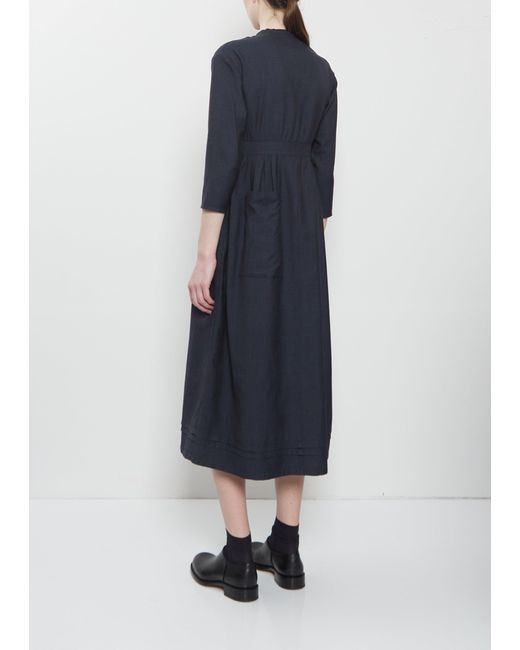 Visvim Blue Lancaster Wool Linen Dress