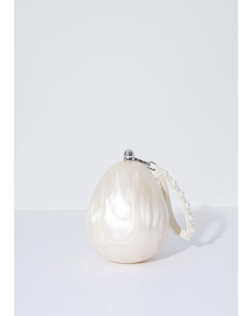 Simone Rocha White Mini Handheld Egg Bag