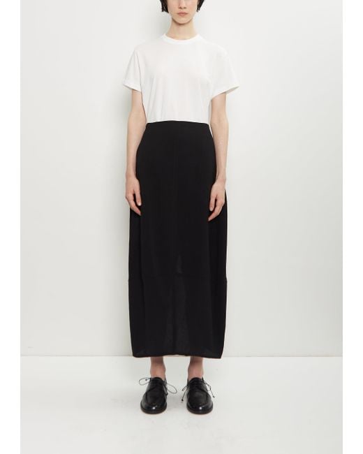 Studio Nicholson White Beni Twill Round Skirt