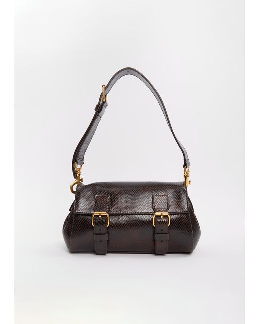 Dries Van Noten White Leather Satchel Bag