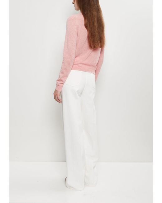 Begg x Co White Cou Cou Cashmere Crew Sweater