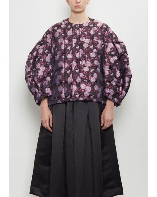 Comme des Garçons Purple Jacquard Quilted Pattern Jacket