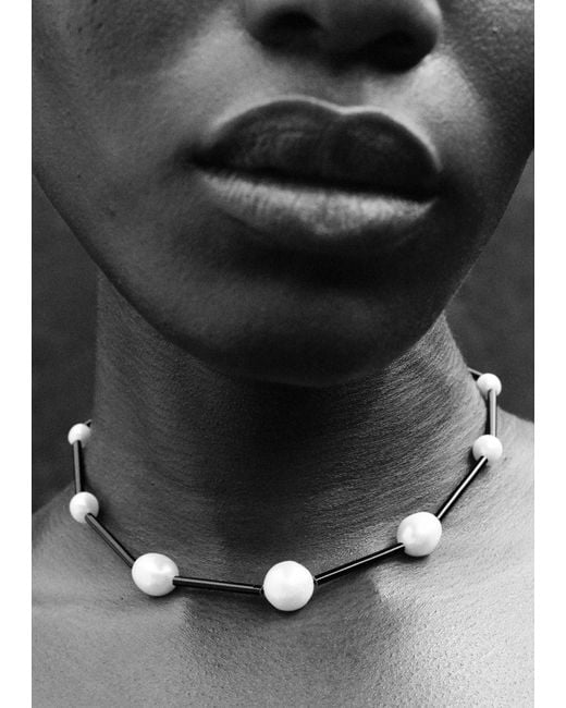 Sophie Buhai Natural Osiris Pearl Silk Necklace, 14