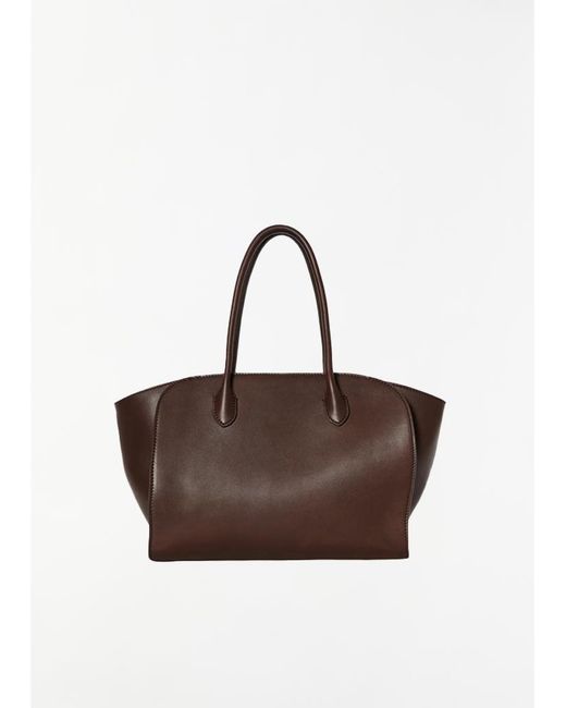 The Row Brown Marlo 12 Saddle Leather Bag