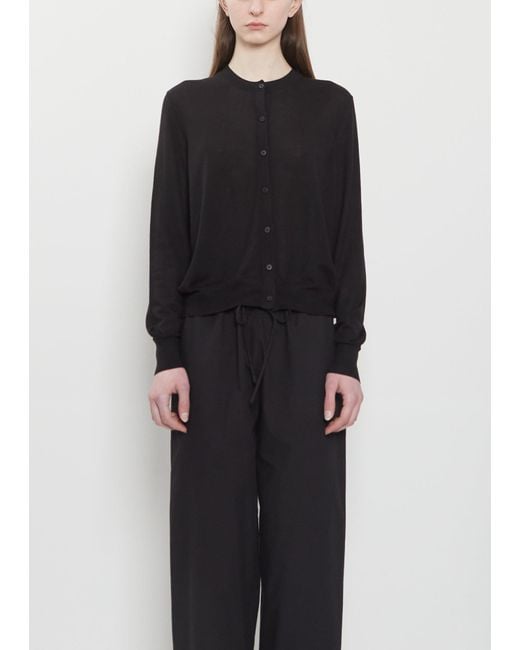 The Row Black Battersea Cashmere Cardigan