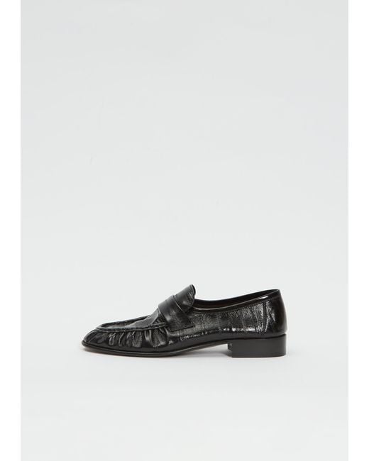 The Row White Soft Loafer