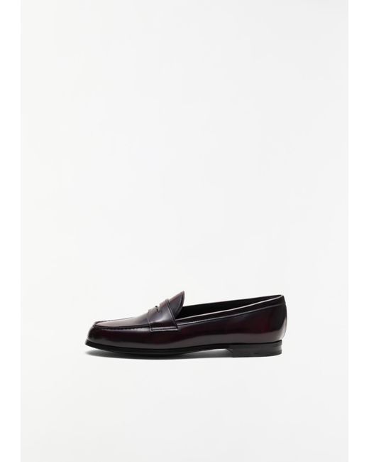 Church's White Natalie Polished Leather Loafer