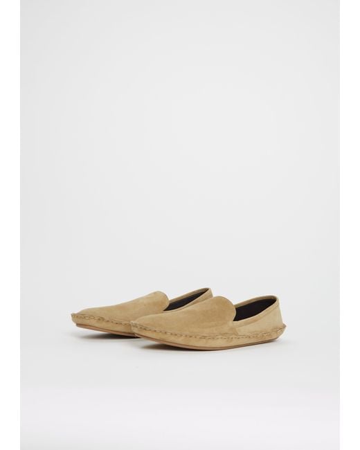 The Row White Vasko Suede Slip On