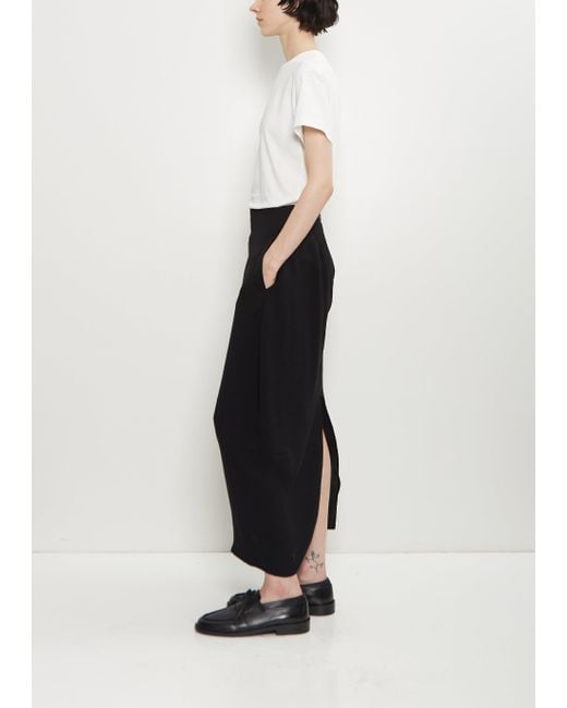 Studio Nicholson White Beni Twill Round Skirt