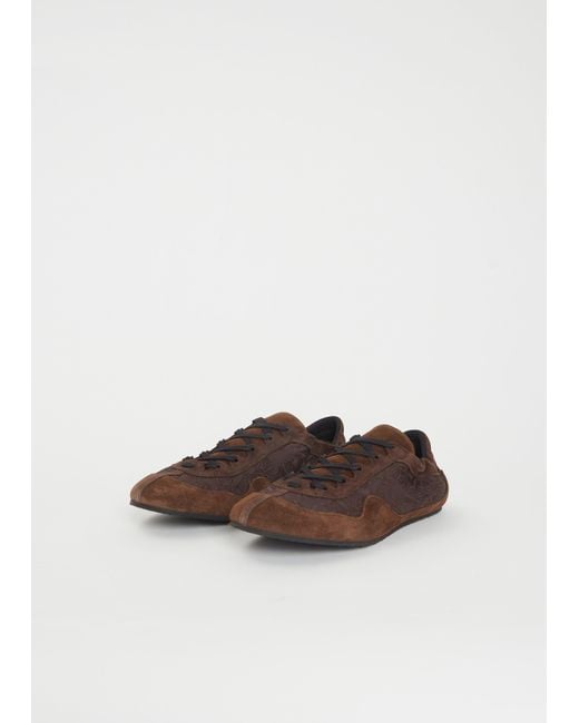 CECILIE BAHNSEN White Blaise Soft Suede Sneaker