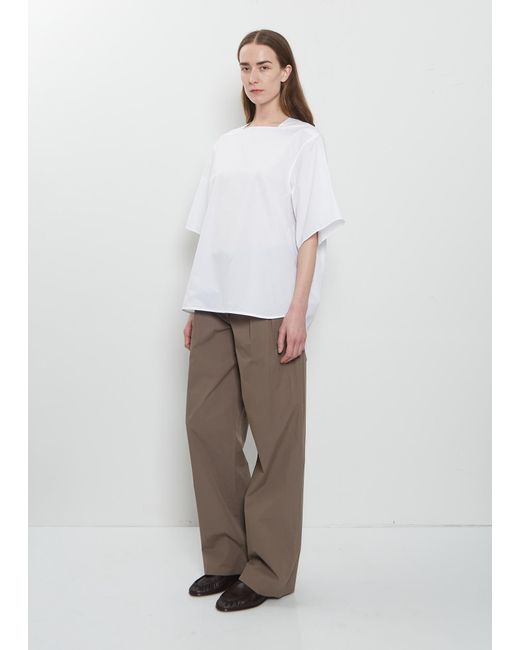 The Row White Hamza Cotton Top