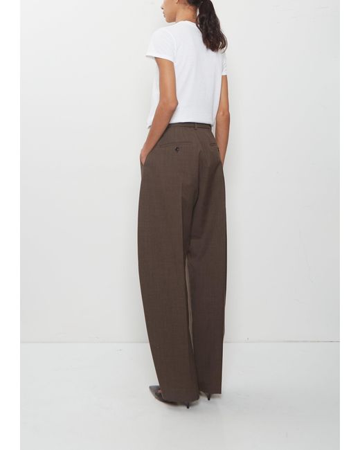 Sacai Brown Wool Suiting Pants