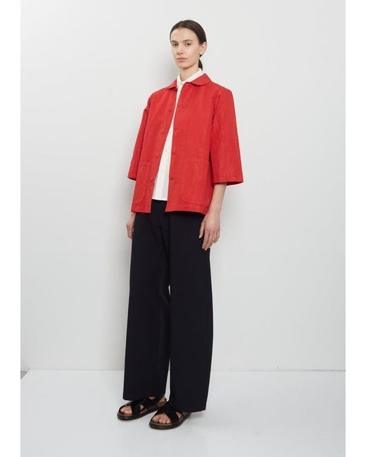 Labo.art Red Olivia Technical Cotton Pulla Jacket