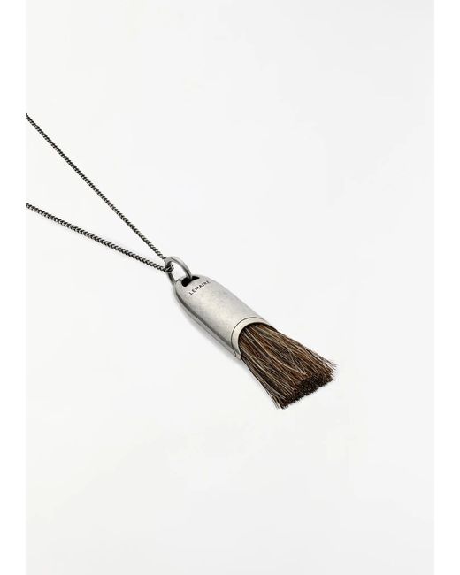 Lemaire White Personal Brush Necklace