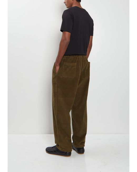 Labo.Art Men Green Achille Corduroy Pant
