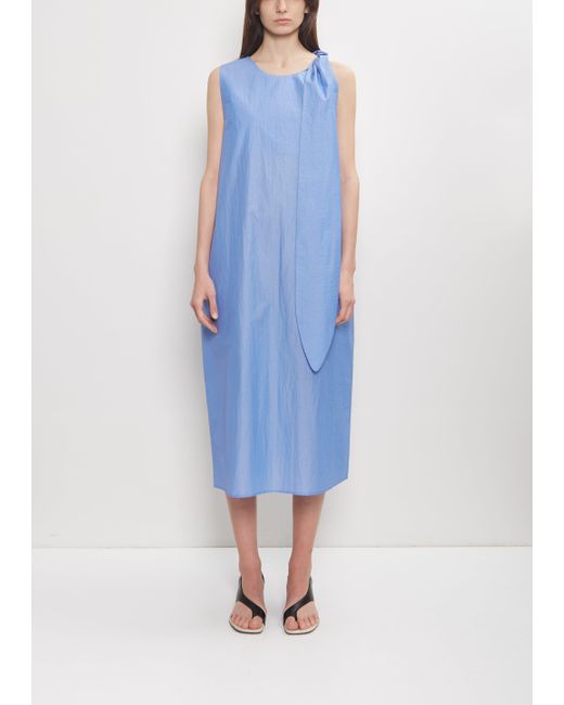 ELEH Blue Bow Technical Cotton Dress