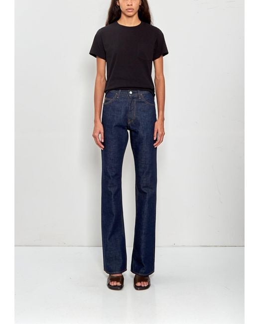 Comoli Black Denim 5-pocket Pants