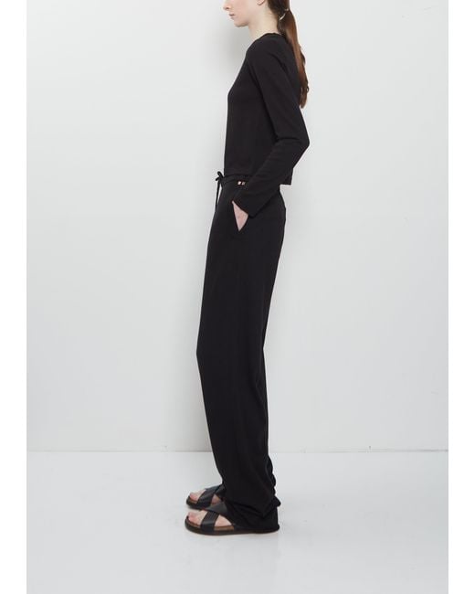 Extreme Cashmere Black N°353 Relax Cotton Cashmere Trouser