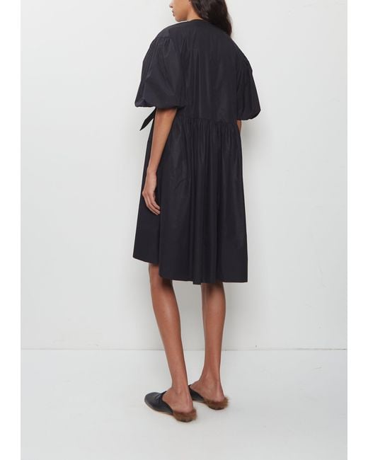 Simone Rocha Blue Mini Puff Sleeve Bow Dress