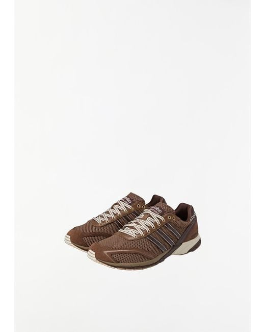 Adidas White Adizero Adios Mesh Sneaker