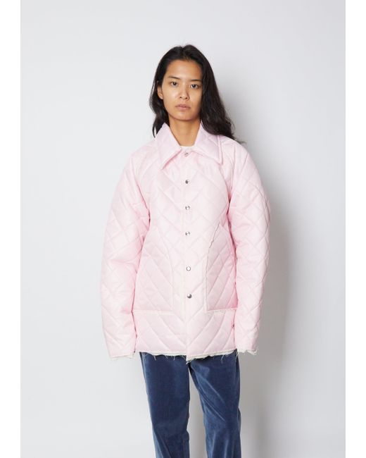 Camiel Fortgens Pink Coach Woven Jacket